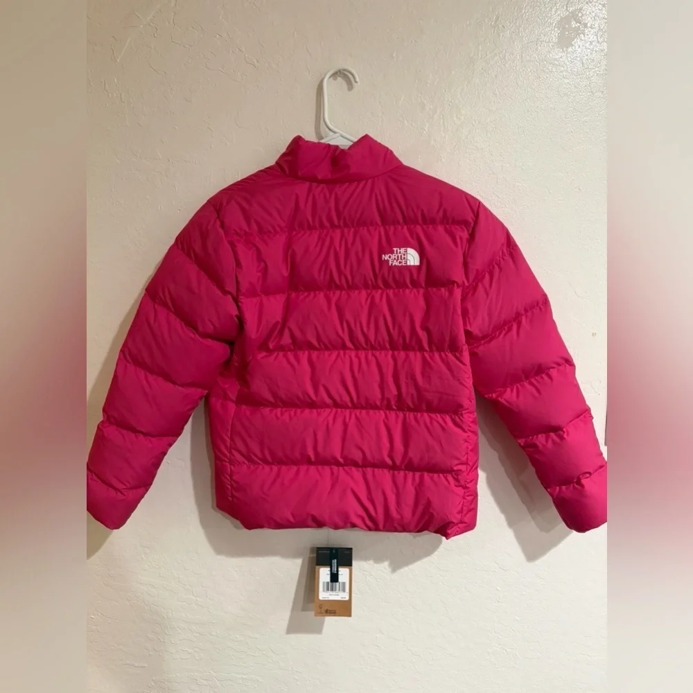 The North Face Reversible Pink and Purple Puffer Jacket for Teens (L-12)